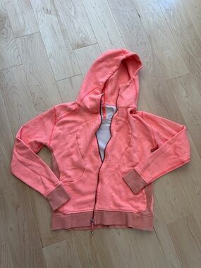 lululemon athletica Coral Pink Zip Hoodie